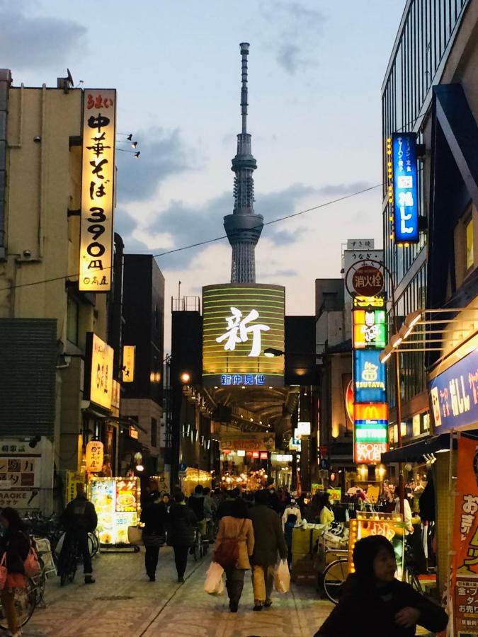 東京都浅草寺3分｜浅草駅6分｜開放的｜畳寝室｜2-6人｜成田&羽田空港直通公寓 外观 照片